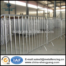Easy connected galvanised metal tube event barriers temporary fence panels